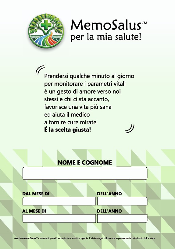 Copertina di Memosalus - Diario per la Salute